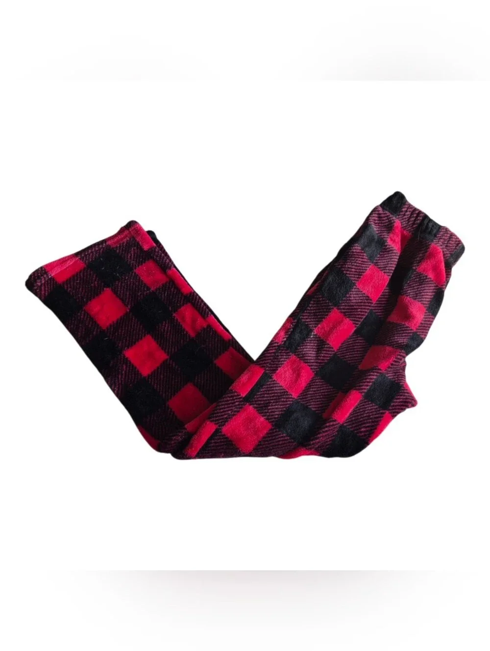 Boys Red and Black Buffalo Plaid Pajama Pants Sz 12-14